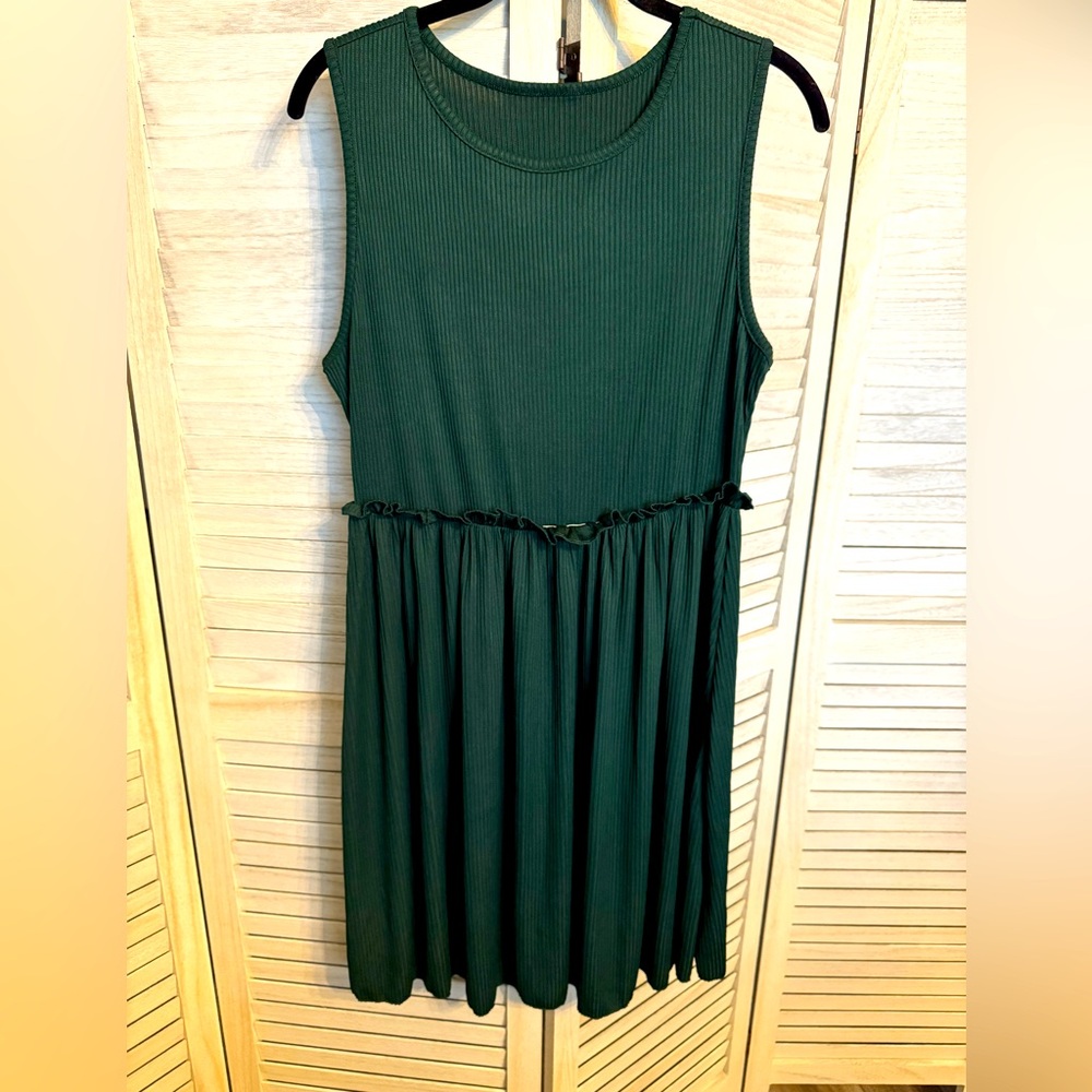 SHEIN Sleeveless Green Dress